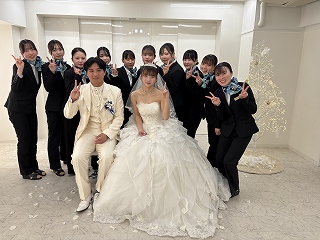 【ブライダルスペシャリスト学科】１年生初プロデュース”模擬人前挙式”💒